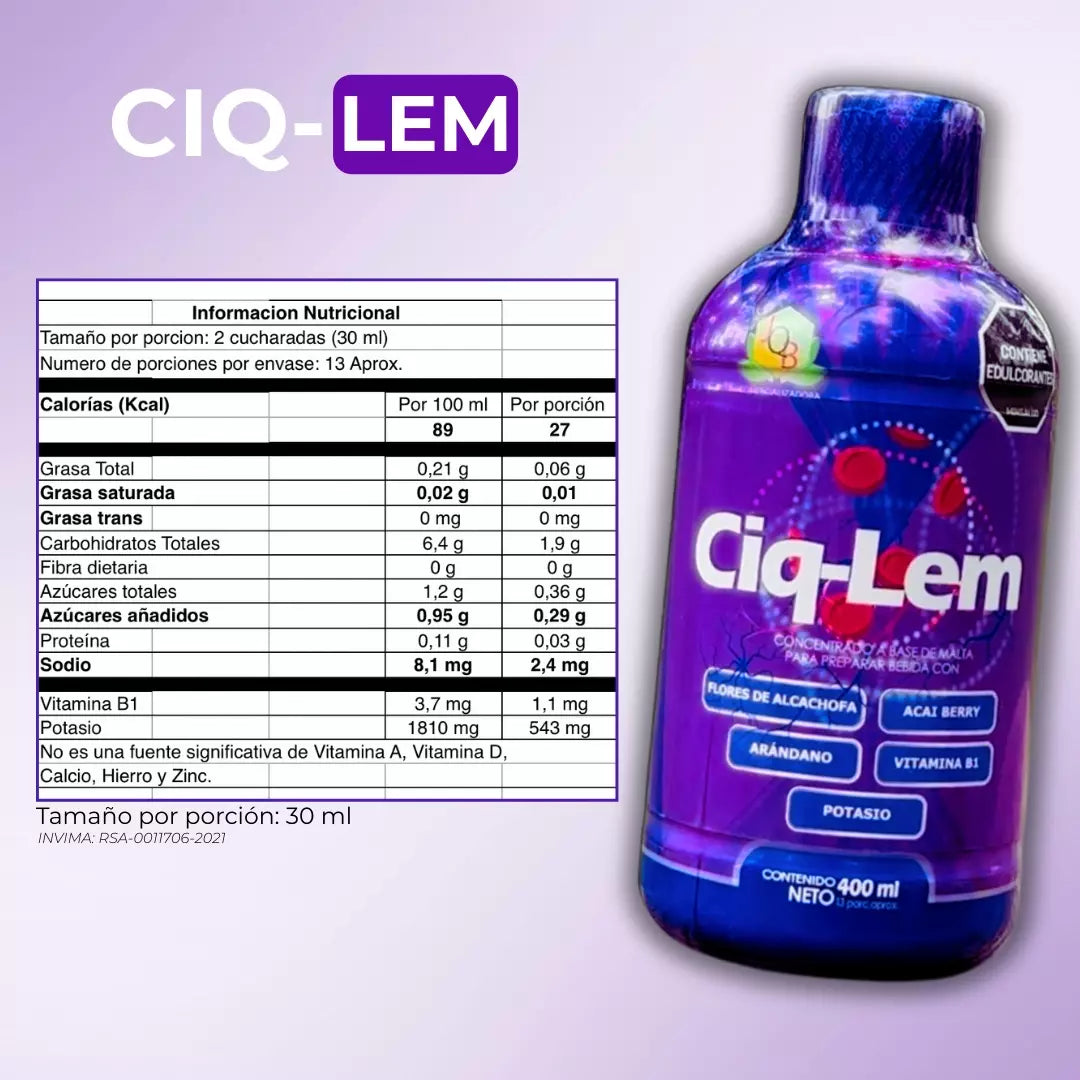 ¿Tienes mala circulación y vena varice? CiqLem® limpia tu sangre, mejora tu circulación y cuida tu corazón. 2X1 + Purgante