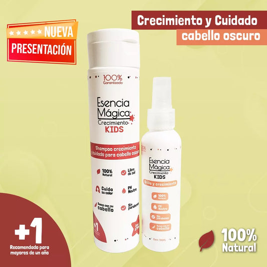Kit crecimiento y cuidado Cabello Oscuro