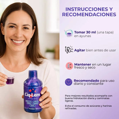 ¿Tienes mala circulación y vena varice? CiqLem® limpia tu sangre, mejora tu circulación y cuida tu corazón. 2X1 + Purgante