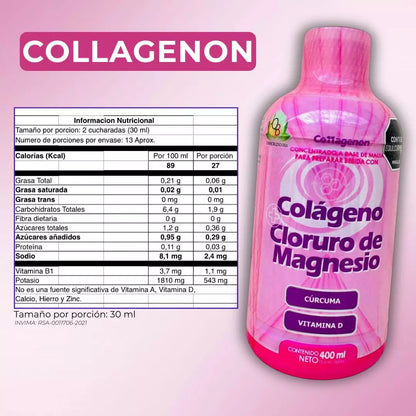 Colágeno con cloruro de Magnesio | Articulaciones libres de dolor y piel rejuvenecida en menos de 45 días