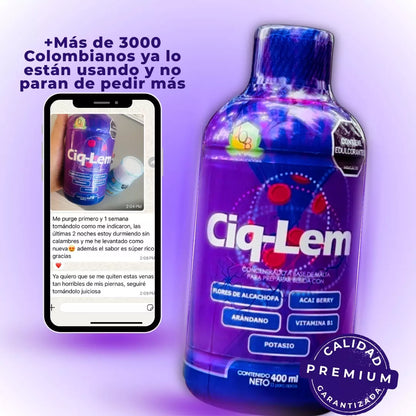 ¿Tienes mala circulación y vena varice? CiqLem® limpia tu sangre, mejora tu circulación y cuida tu corazón. 2X1 + Purgante