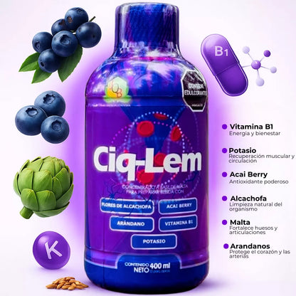 ¿Tienes mala circulación y vena varice? CiqLem® limpia tu sangre, mejora tu circulación y cuida tu corazón. 2X1 + Purgante